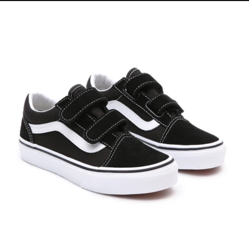 Kids Old Skool vans black 3 Velcro